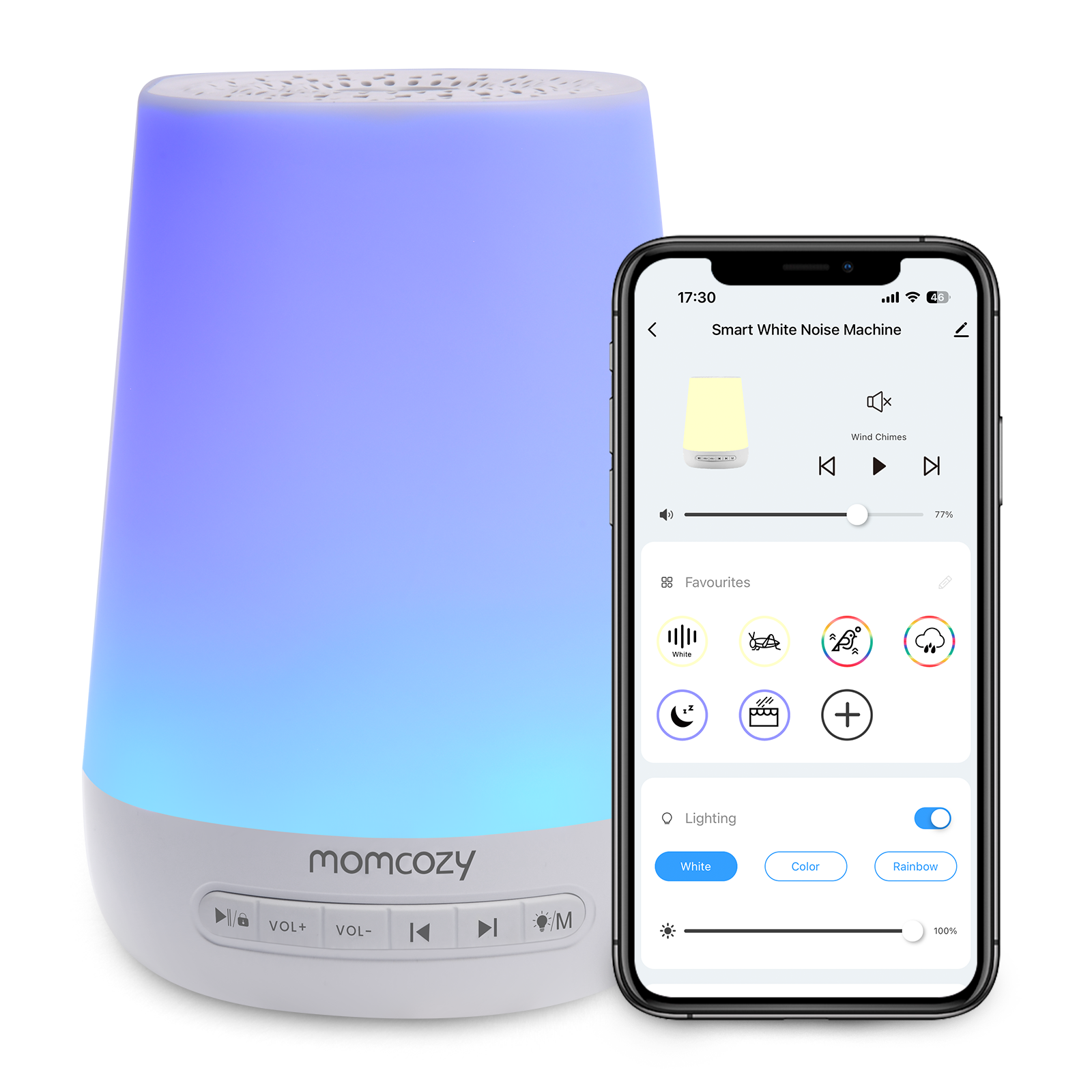 Audio Music Maker - Momcozy Baby White Noise Sound Machine