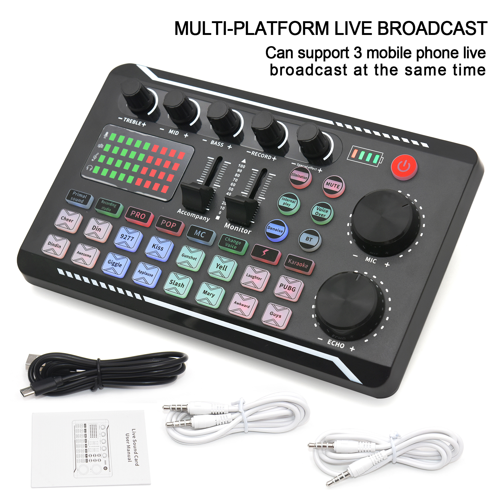 Audio Music Maker - Live Sound Card Audio Mixer With