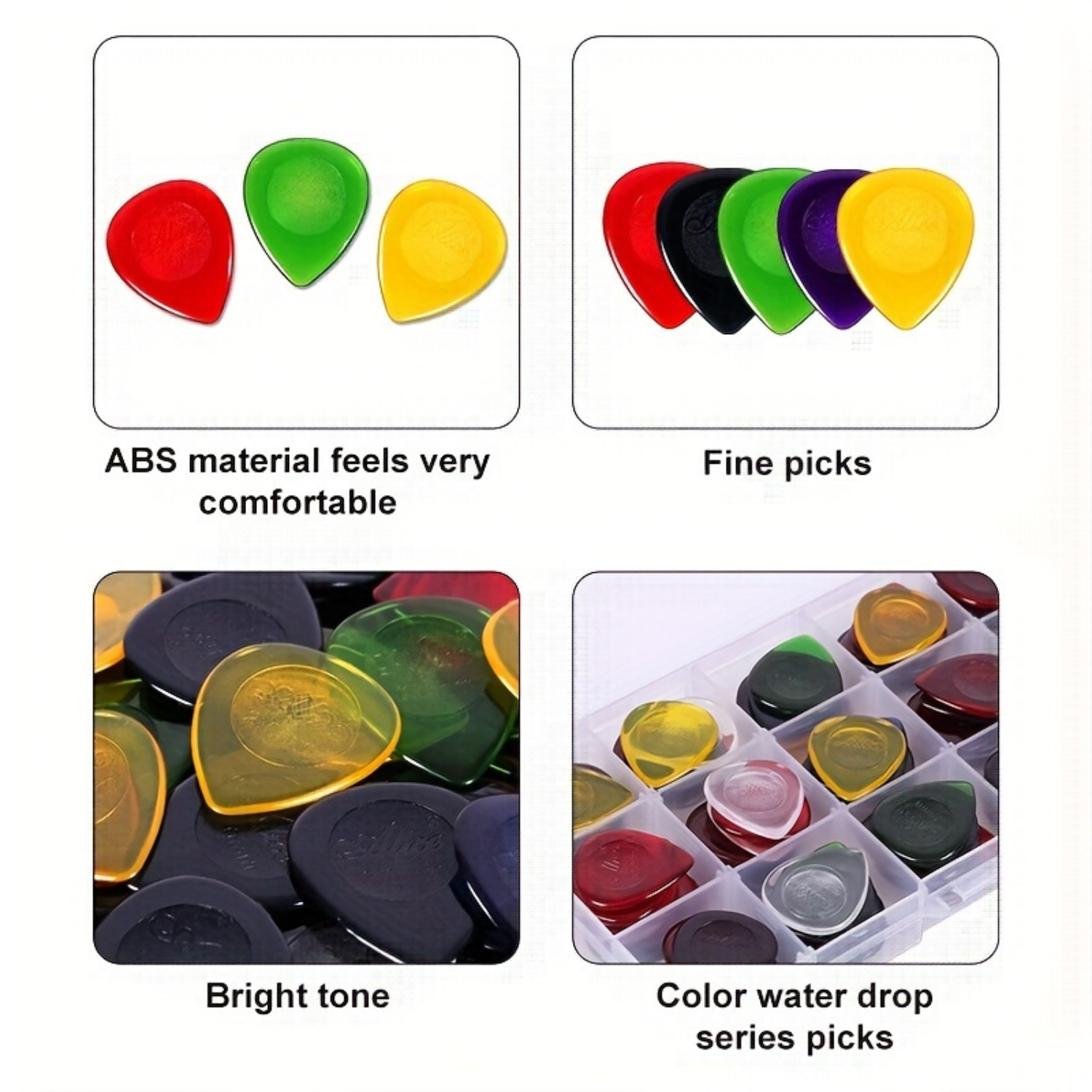 15pcs color guitar pick 1mm/2m - Electric Guitar Pick Pack reseña y precio