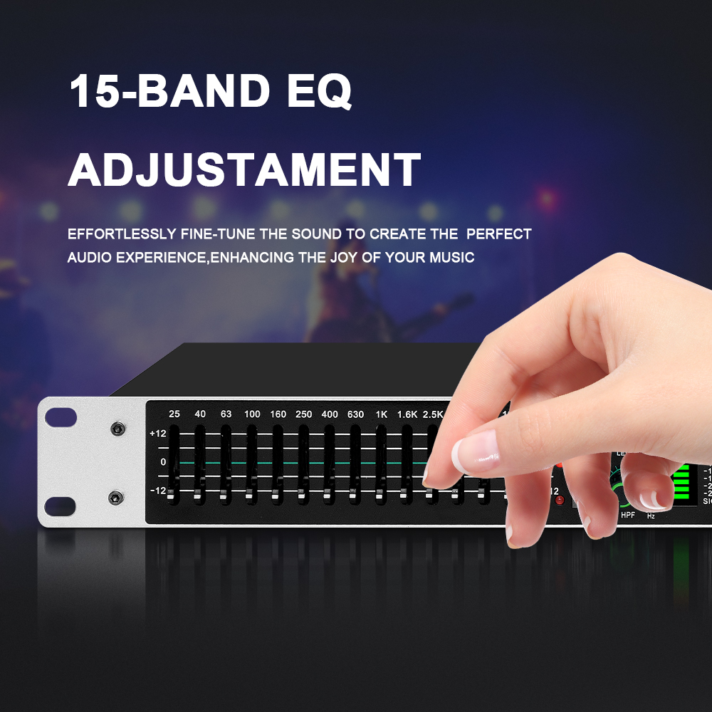 Eq215 Dual 15-Band Graphic Equ - Audio Music Maker reseña y precio