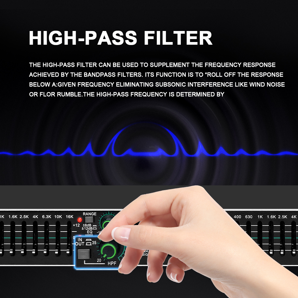 Eq215 Dual 15-Band Graphic Equ - Audio Music Maker reseña y precio