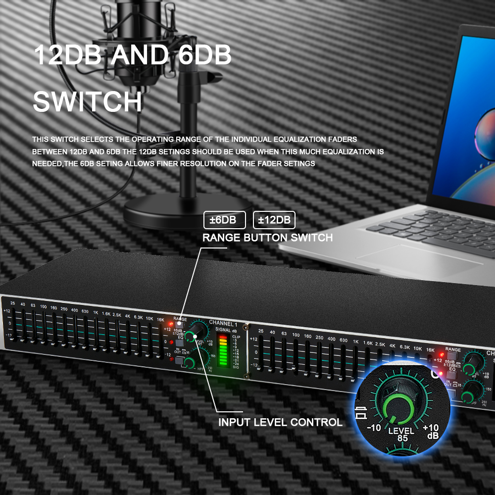 Eq215 Dual 15-Band Graphic Equ - Audio Music Maker reseña y precio