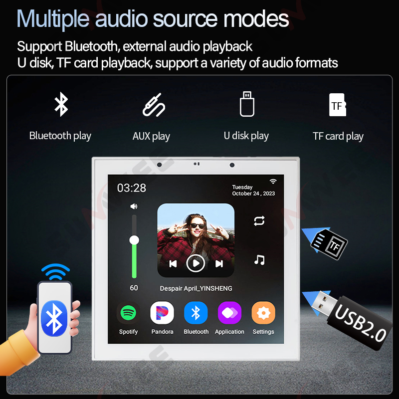 4 Inch Android 11 Tuya Smart H - Audio Music In Background reseña y precio