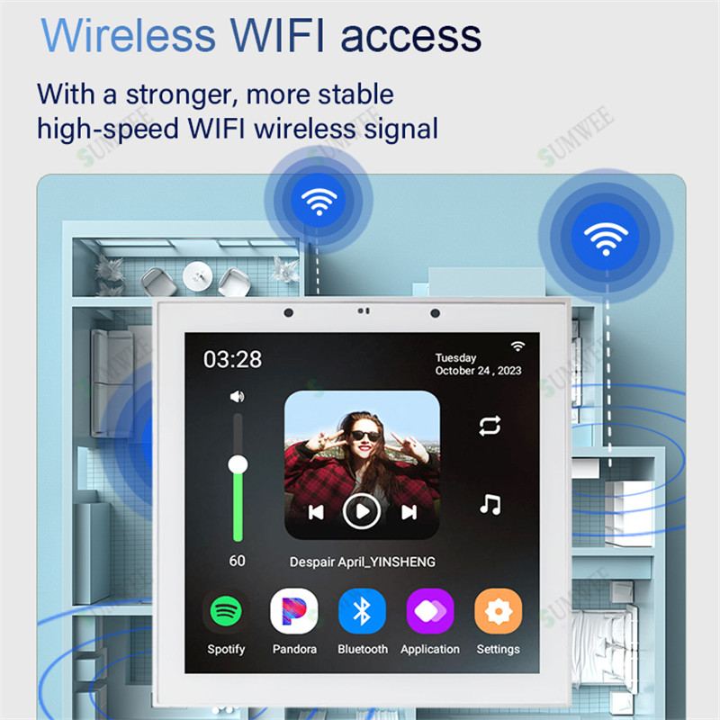 4 Inch Android 11 Tuya Smart H - Audio Music In Background reseña y precio