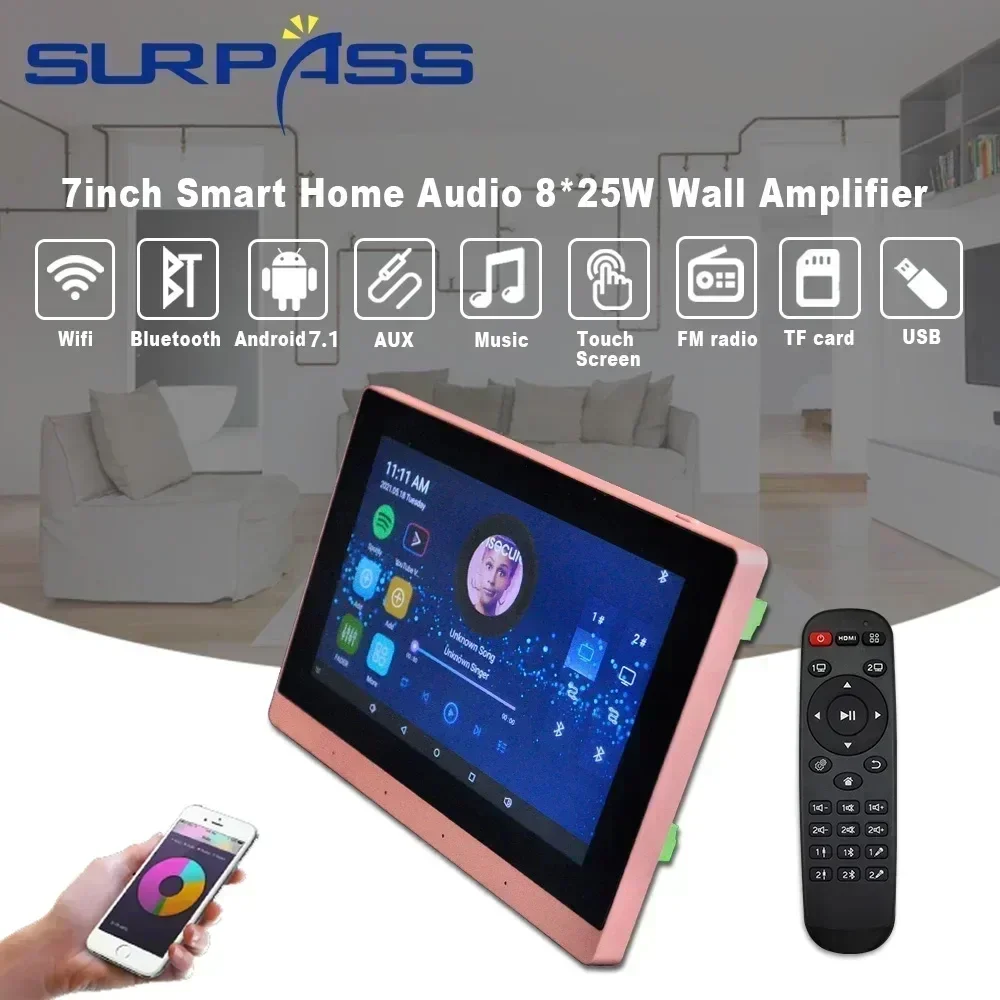 7inch WiFi In Wall Amplifier T - Audio Music In Background reseña y precio