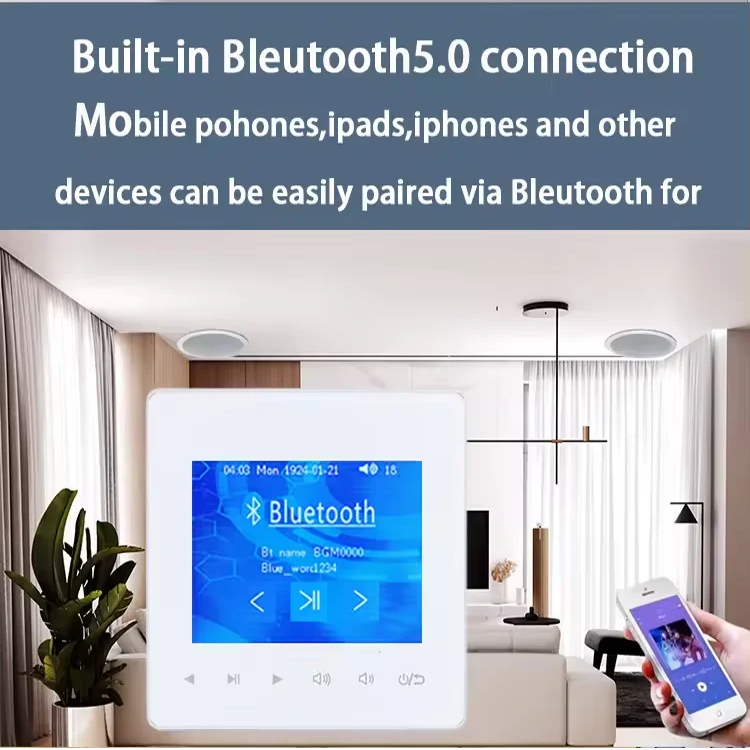 Home Bluetooth Wall Amplifier  - Audio Music In Background reseña y precio