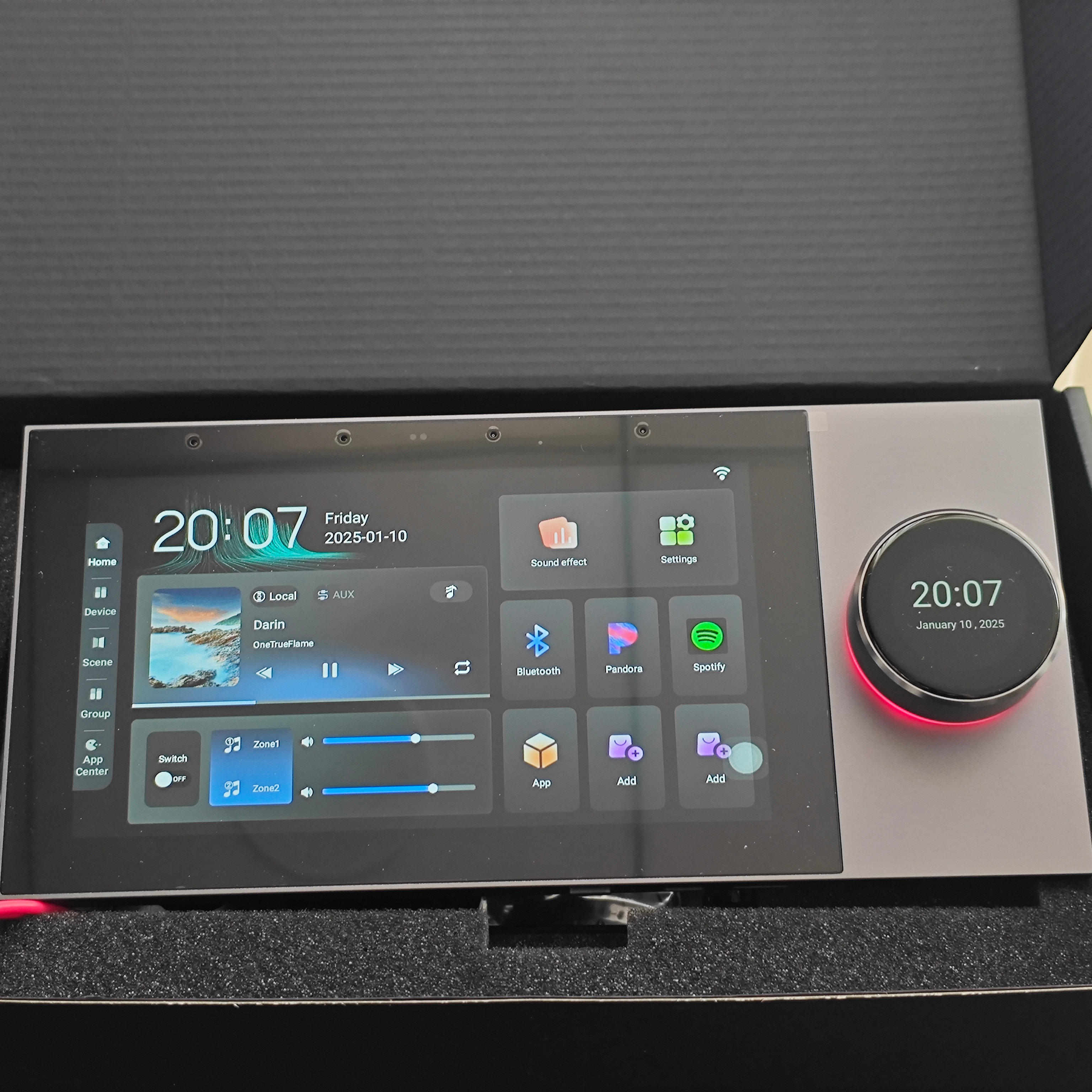 7 Inch Wall Mount Touch Screen - Audio Music Center reseña y precio