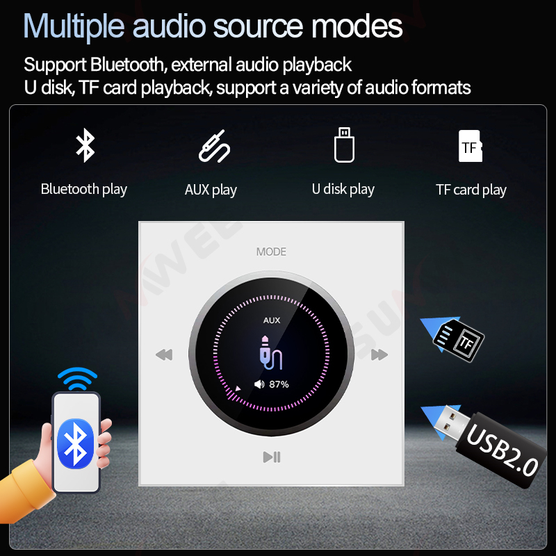 86 Type Home Audio In Wall Amp - Audio Music In Background reseña y precio