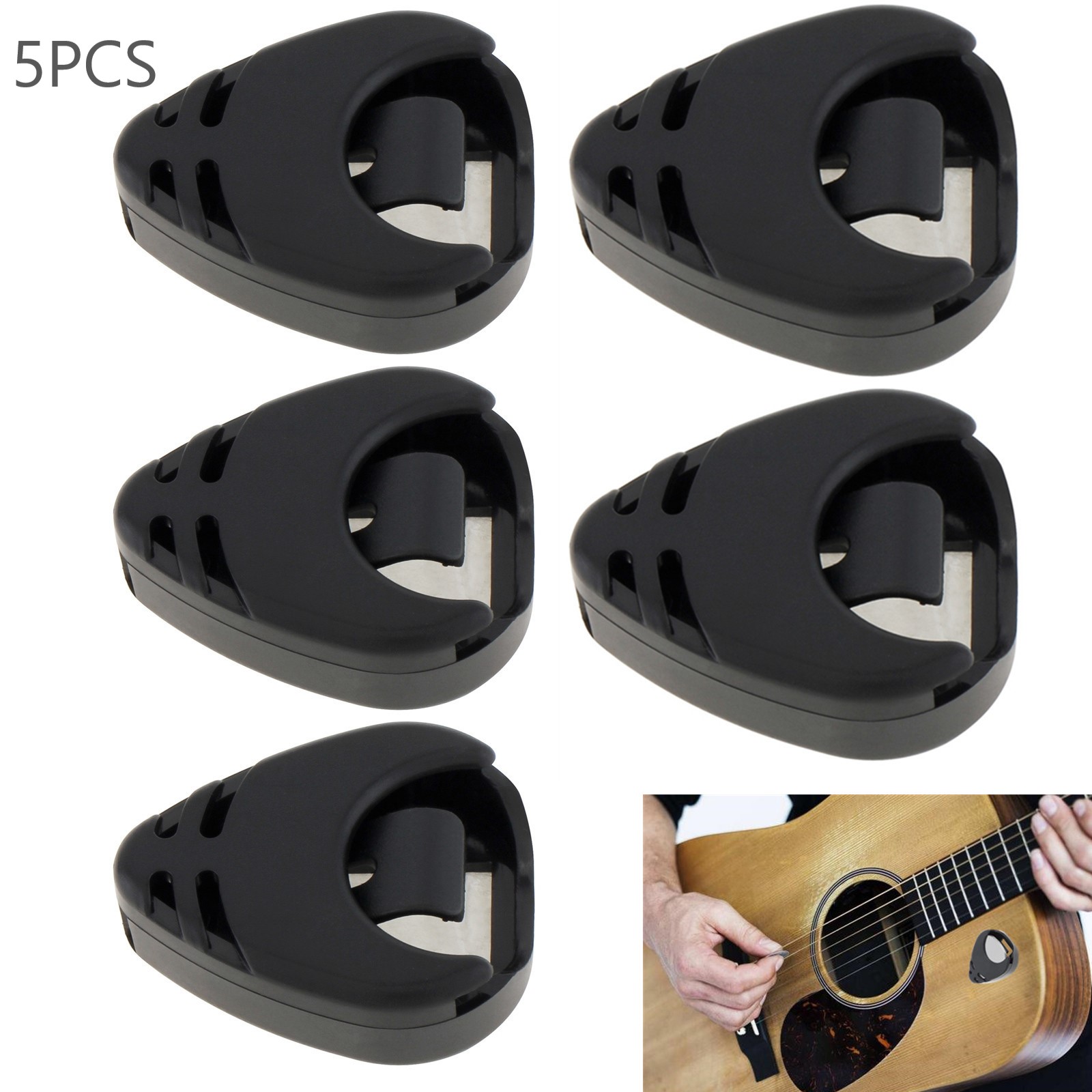 5pcs Guitar Picks Holder Plast - Electric Guitar Pick Pack reseña y precio