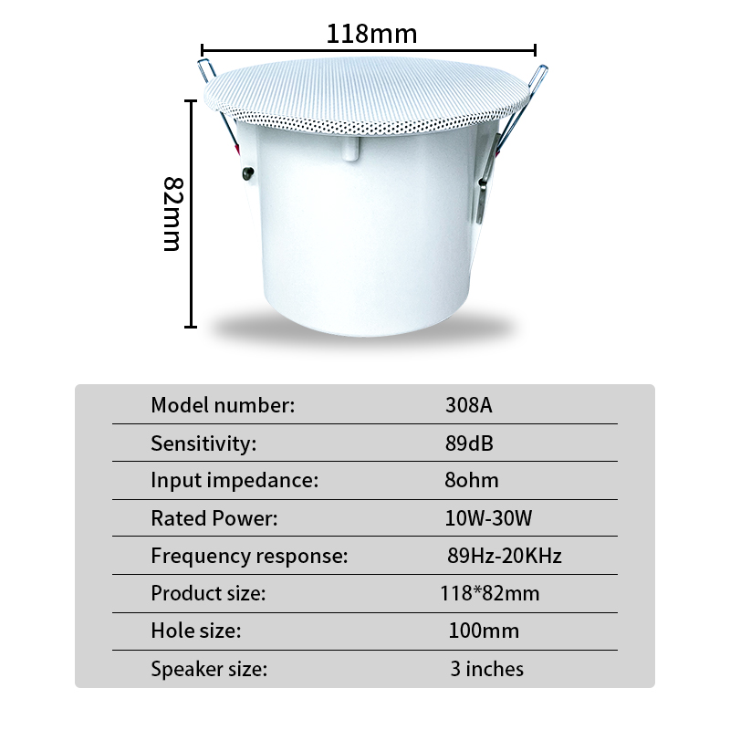 3 inch 8Ohm Surround Sound Spe - Audio Music In Background reseña y precio