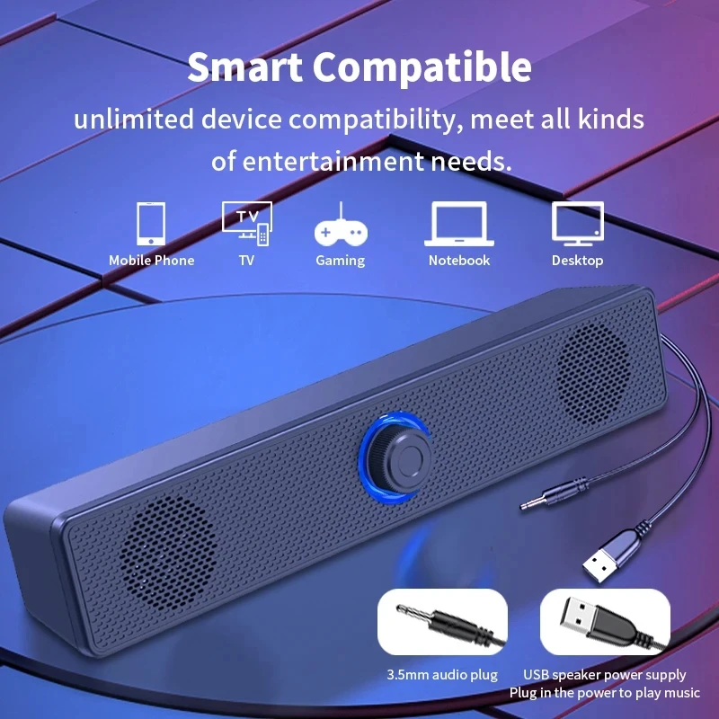 Soundbar Computer PC TV Laptop - Audio Music Center reseña y precio