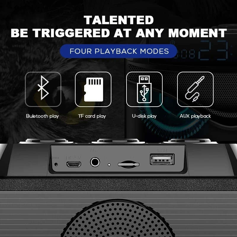 Wireless Bluetooth Speaker Por - Audio Music Center reseña y precio