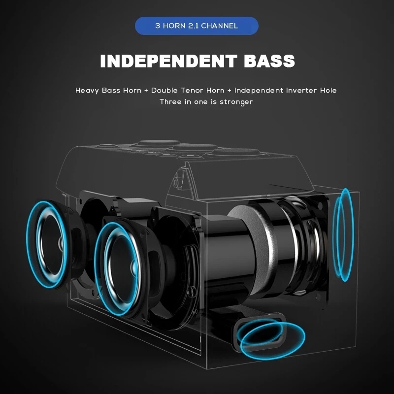 Wireless Bluetooth Speaker Por - Audio Music Center reseña y precio