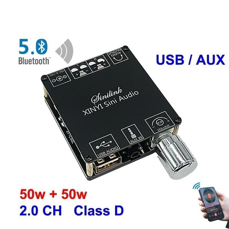 2*50W For Bluetooth5.0Power Am - Audio Music Player App reseña y precio