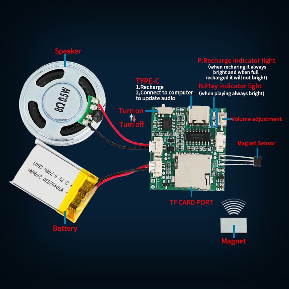 Programmable Sound Recorder Mo - Audio Music To Download reseña y precio