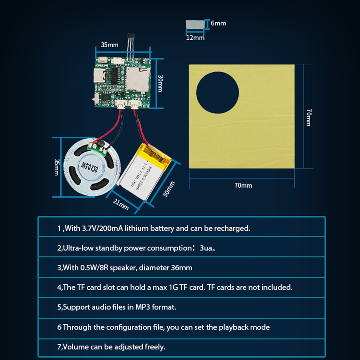 Programmable Sound Recorder Mo - Audio Music To Download reseña y precio