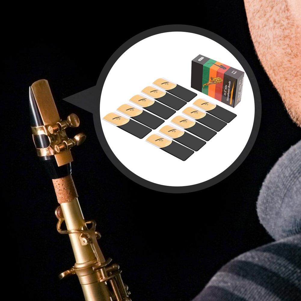 10 Pack Eb Alto Sax Reeds Alto - Saxophone Reed Pack reseña y precio