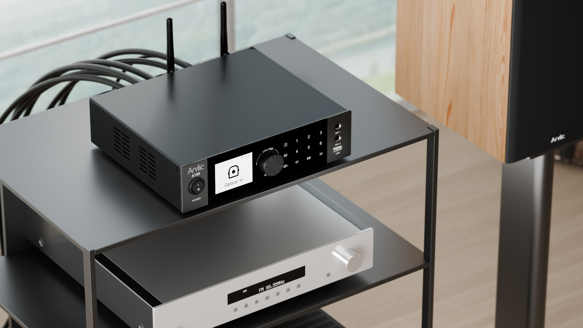 A100 Stereo Amplifier Home Aud - Audio Music Player App reseña y precio