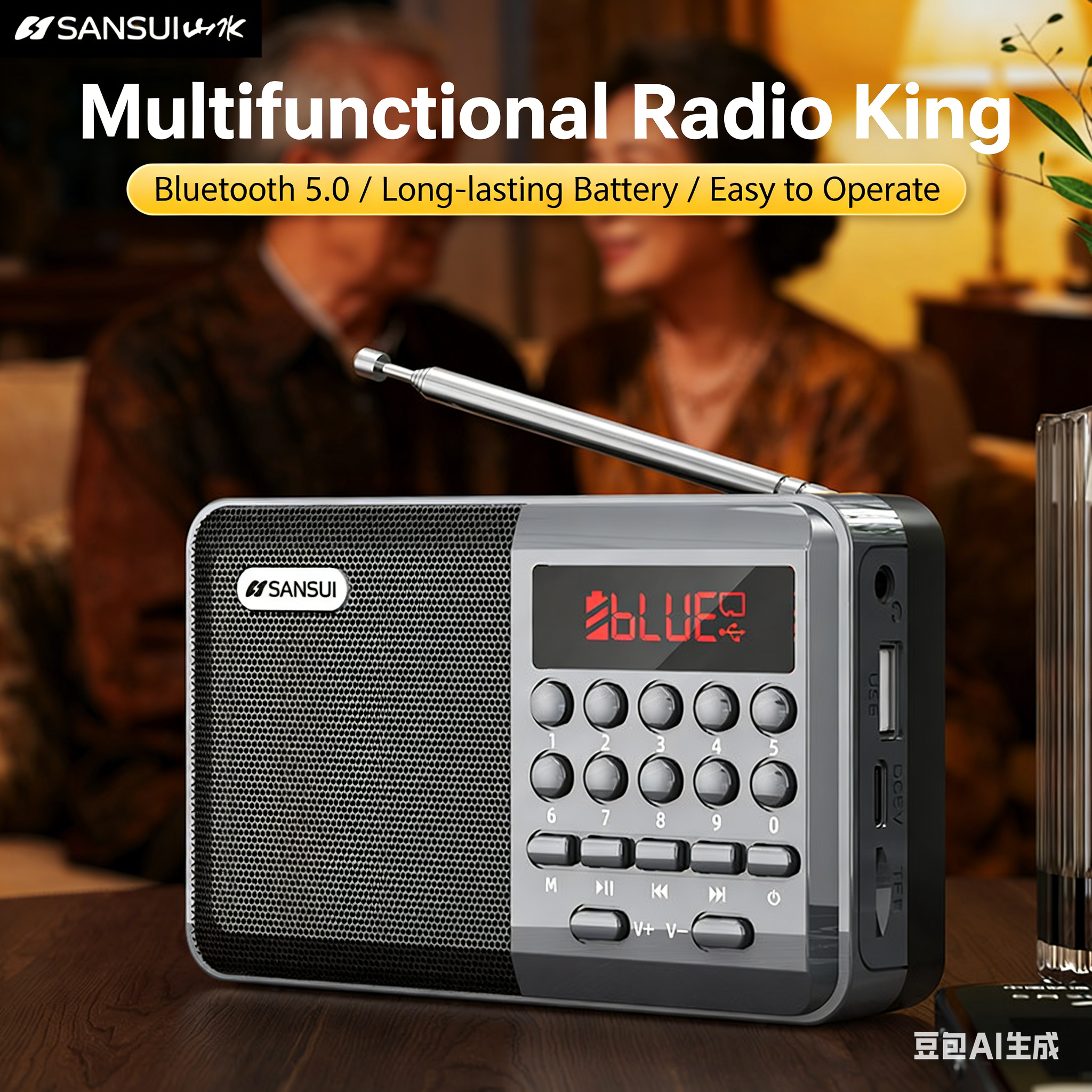 Mini FM Radio Bluetooth Speake - Audio Music Mp3 Songs reseña y precio