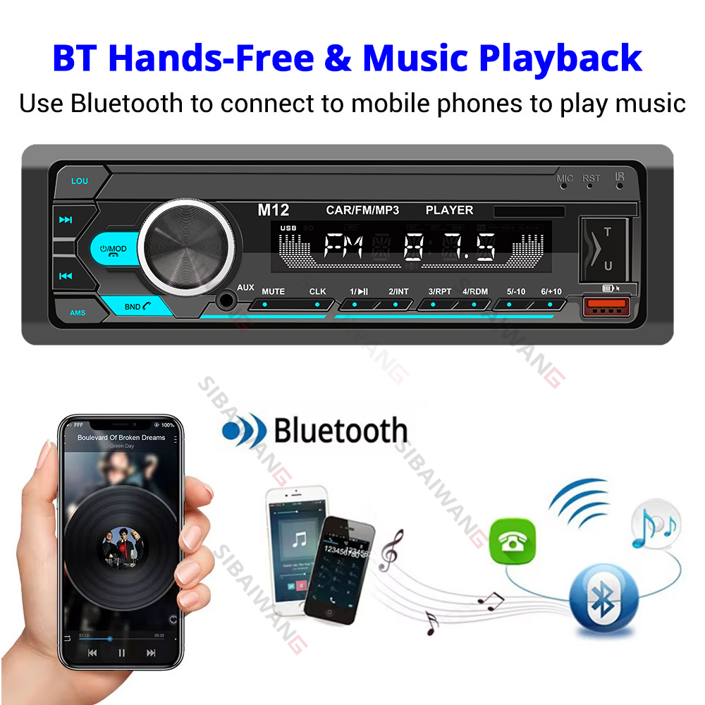 1 din car radio mp3 bluetooth  - Audio Music Player App reseña y precio