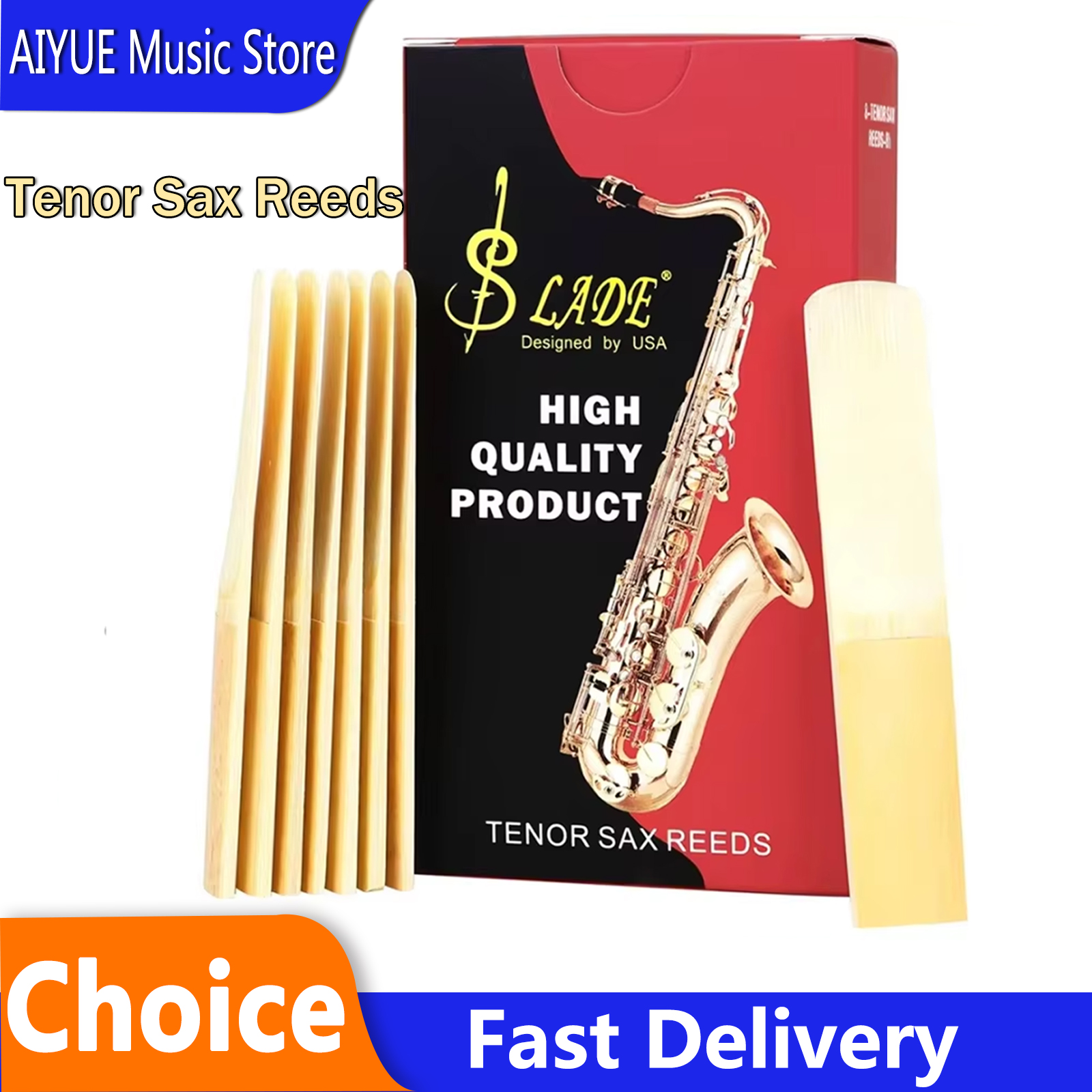 SLADE Bb Pack Of 8 Pieces Midr - Saxophone Reed Pack reseña y precio