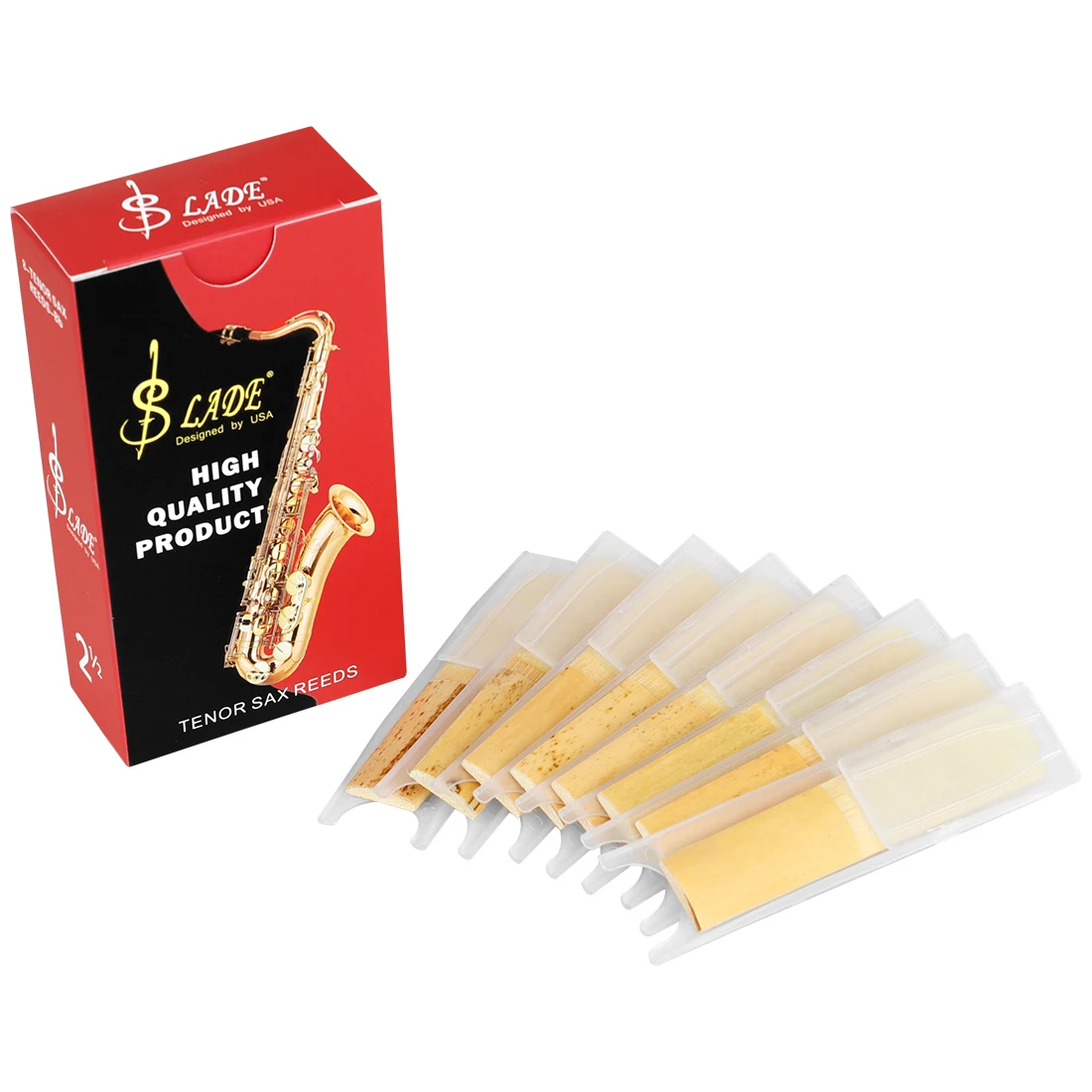 SLADE Bb Pack Of 8 Pieces Midr - Saxophone Reed Pack reseña y precio