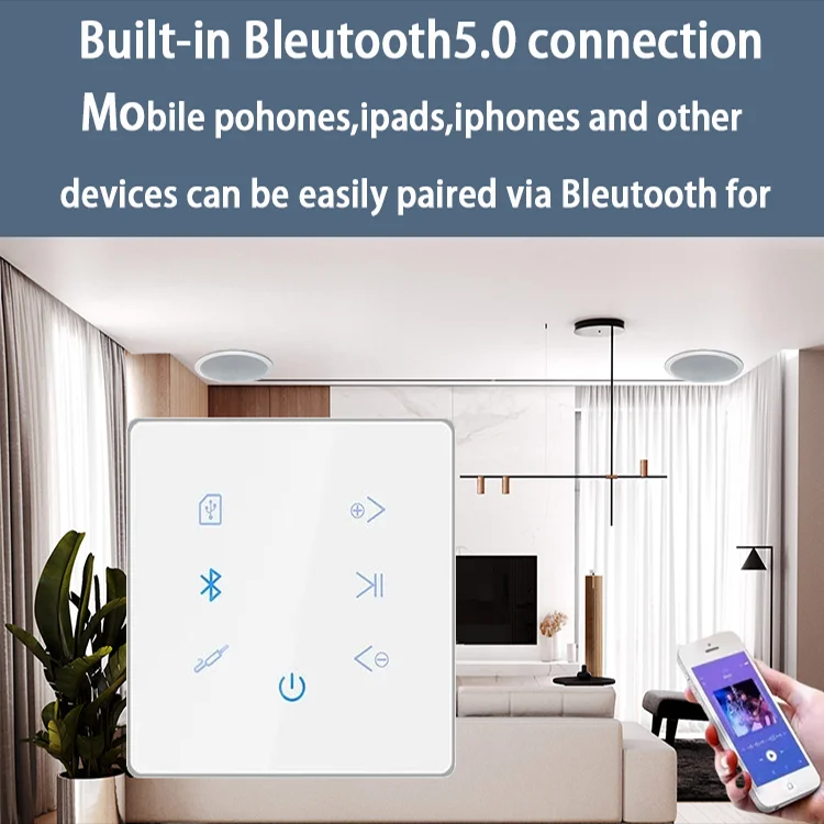 Bluetooth Wall Amplifier Home  - Audio Music In Background reseña y precio