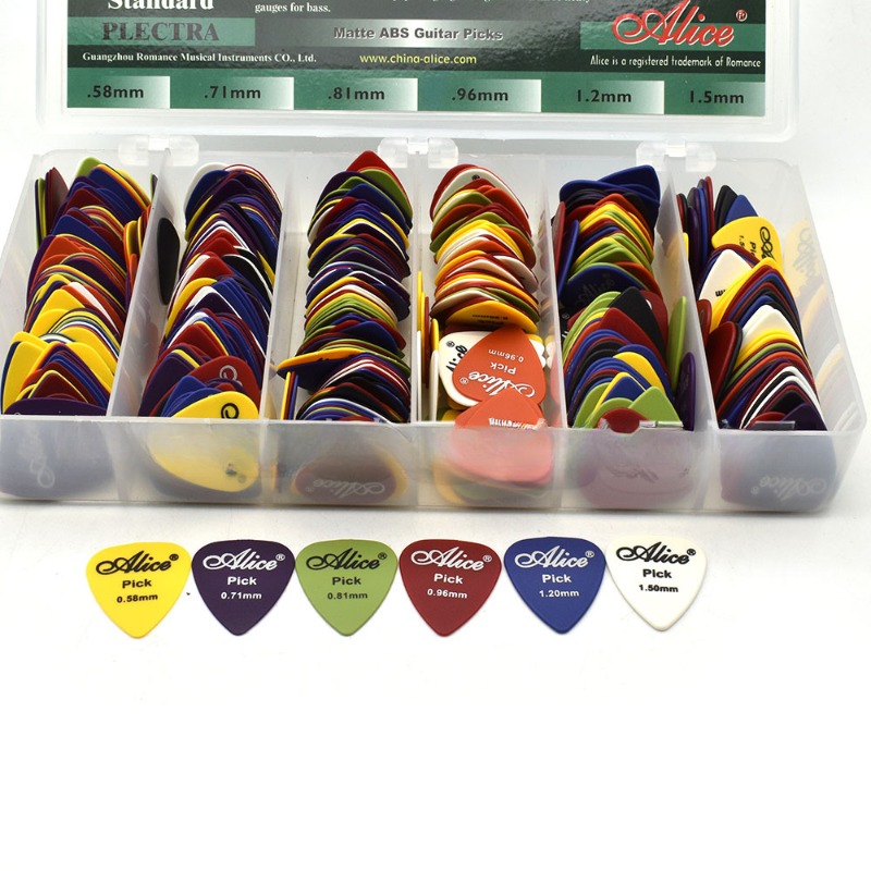 600pcs Alice AP600PQ Acoustic  - Electric Guitar Pick Pack reseña y precio