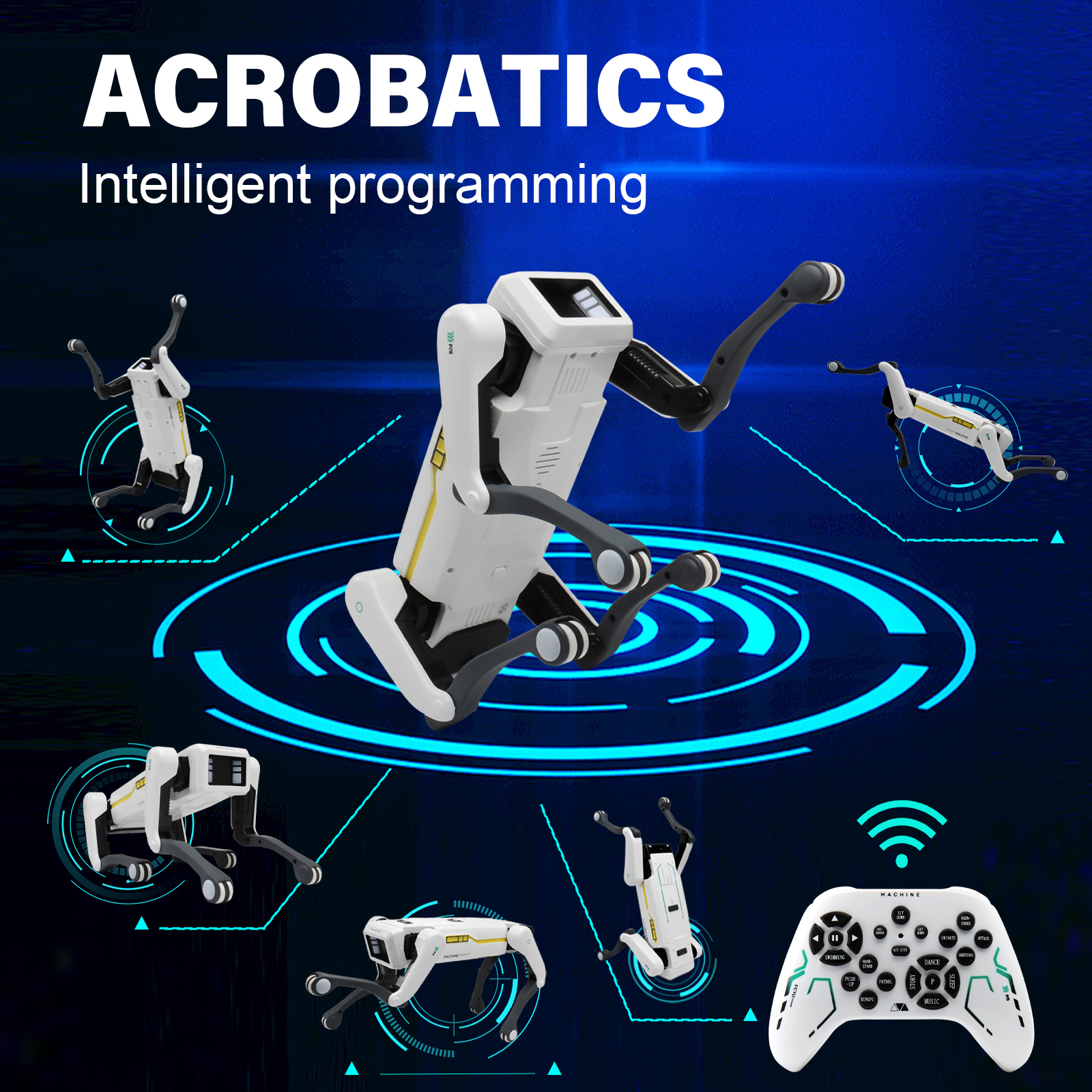 Intelligent AI RC Robot Dog Vo - Audio Music Maker reseña y precio