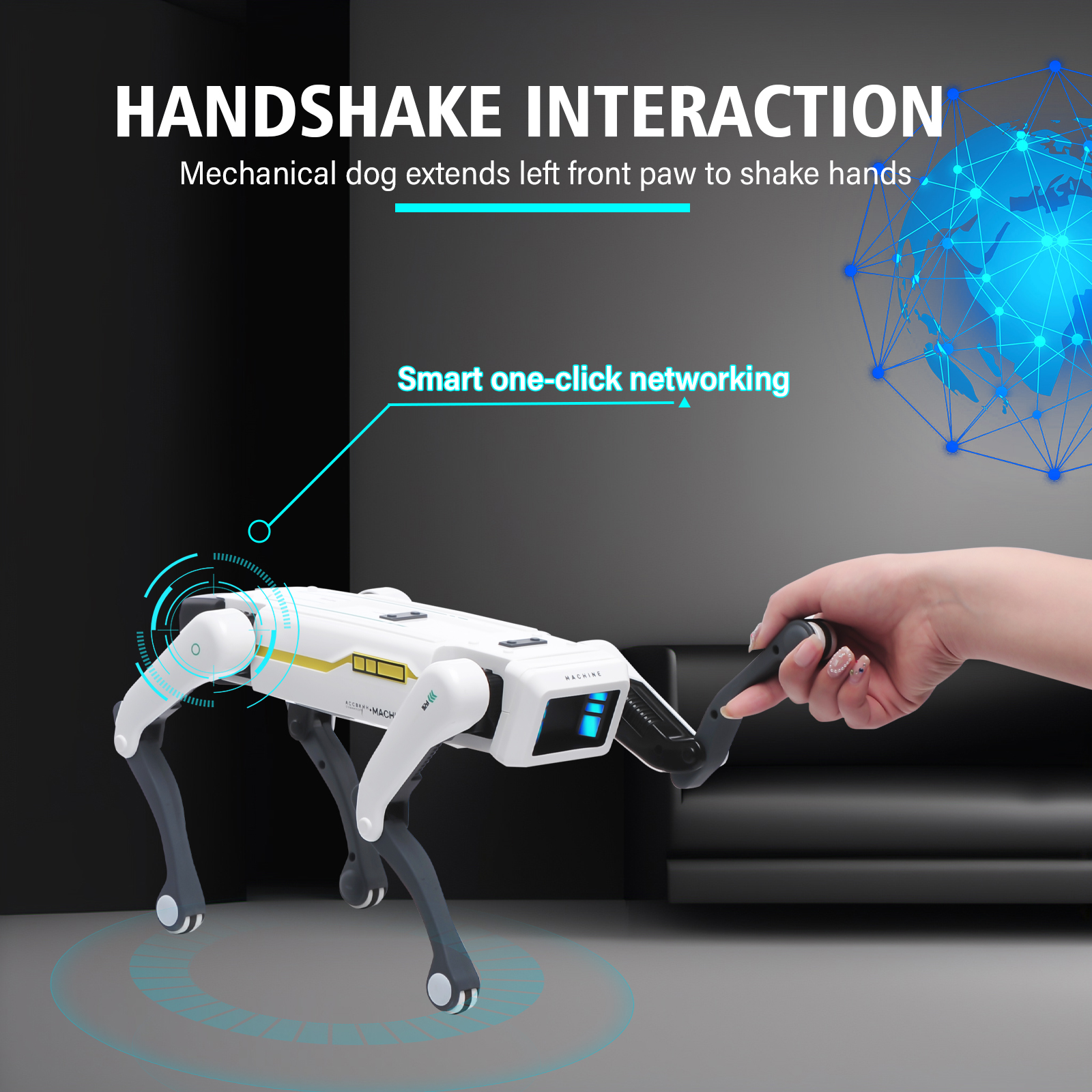 Intelligent AI RC Robot Dog Vo - Audio Music Maker reseña y precio