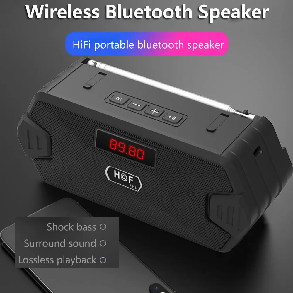Bass Hifi Outdoor Portable Aux - Audio Music Center reseña y precio