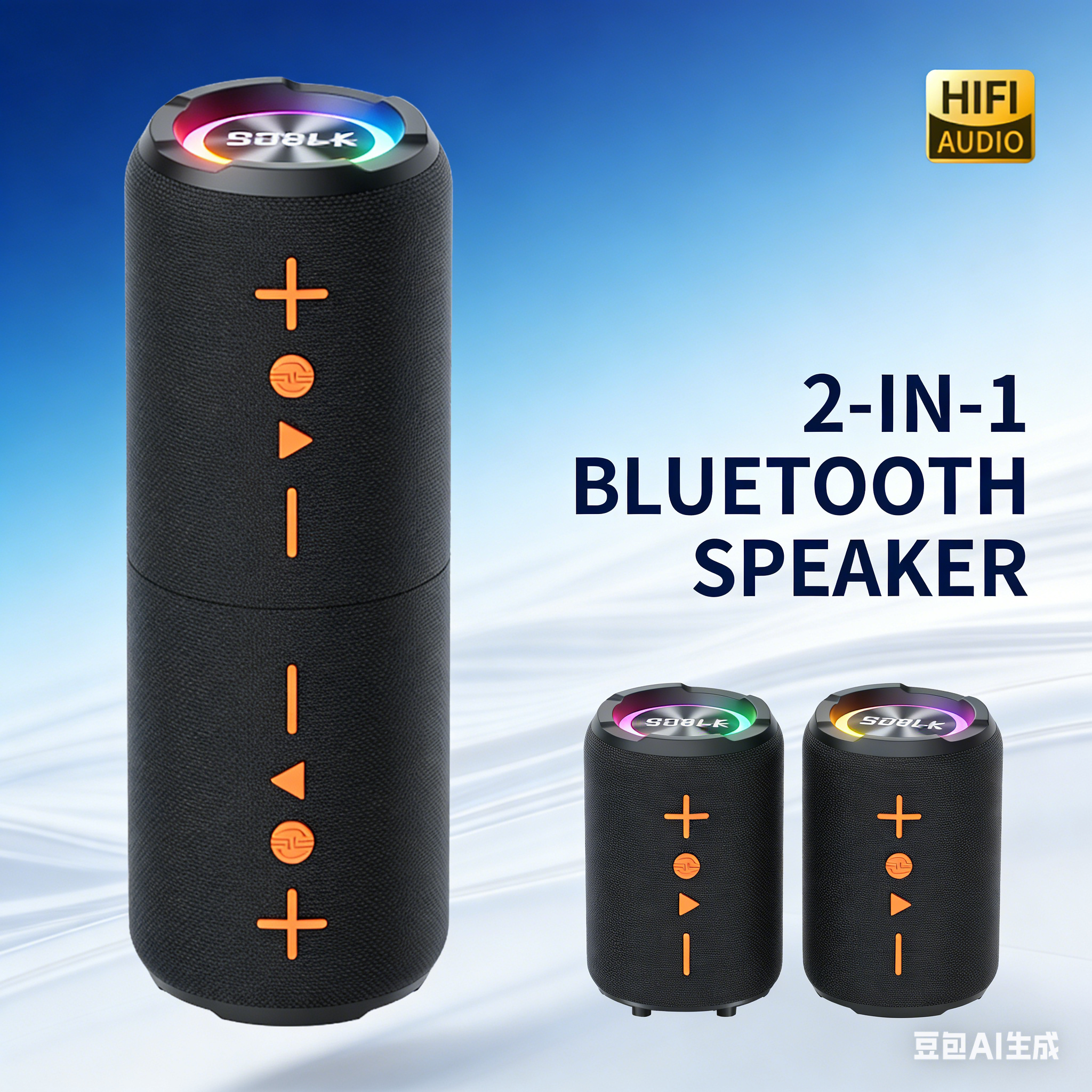 2-in-1 Separable Bluetooth Spe - Audio And Music Separate reseña y precio