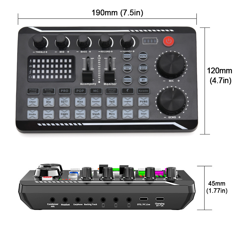 F998 Live Sound Card With DJ M - Audio Music Maker reseña y precio