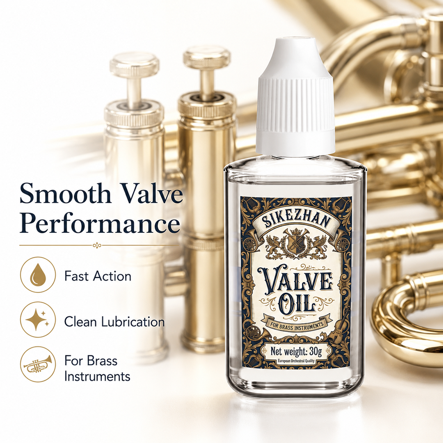 Professional Brass Instrument  - Trumpet Valve Oil reseña y precio