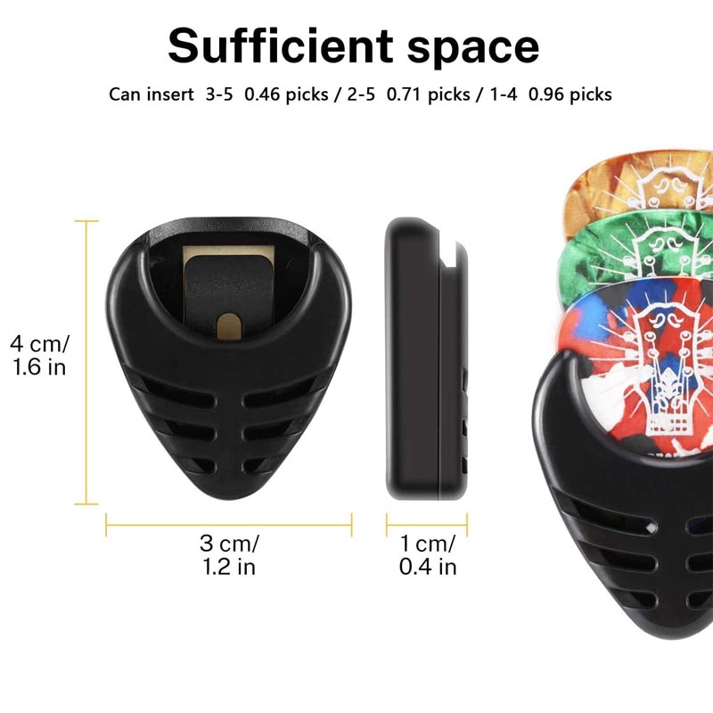 2Pcs Guitar Pick Holders Plast - Electric Guitar Pick Pack reseña y precio