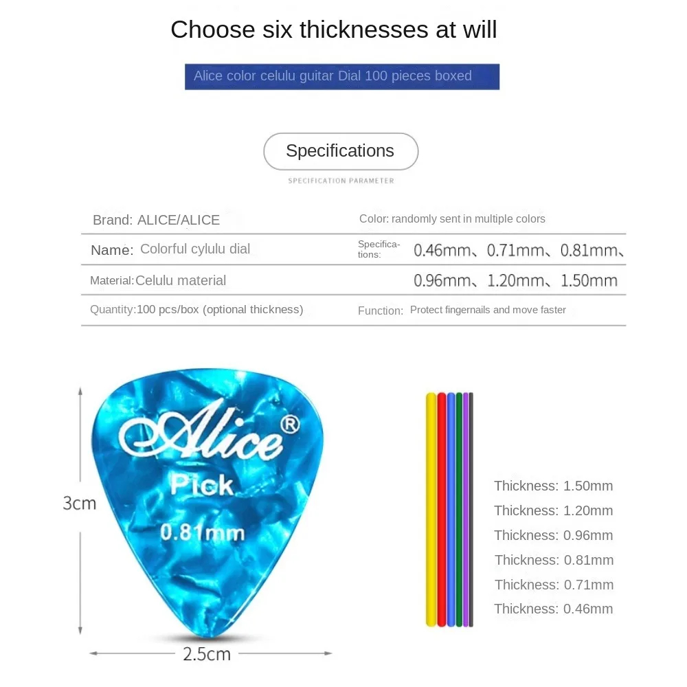 Alice Guitar Picks 6pcs Cellul - Electric Guitar Pick Pack reseña y precio