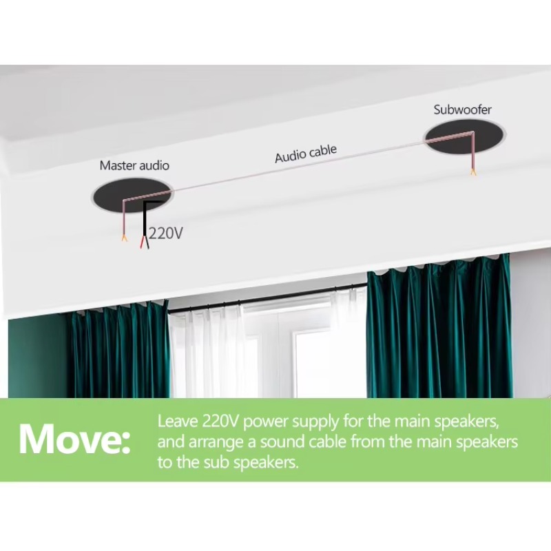 BLE Wireless Ceiling Speaker,  - Audio Music Link reseña y precio